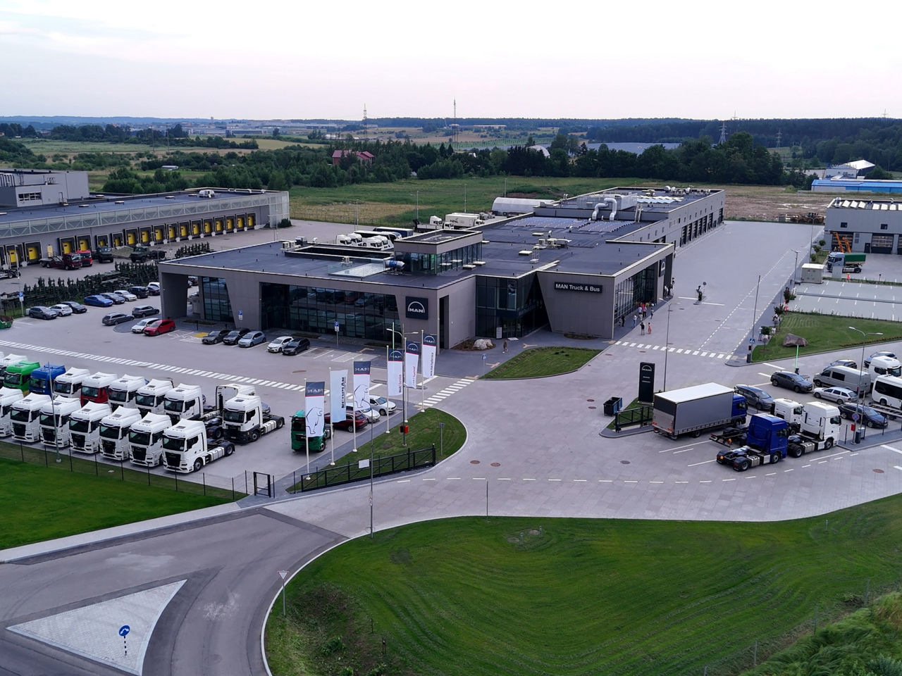 Das neue Servicecenter in Kaunas gehört zu den größten MAN-Standorten in Europa. 